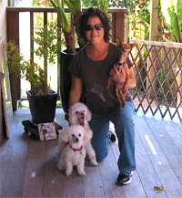 Dianne with some doggy clients